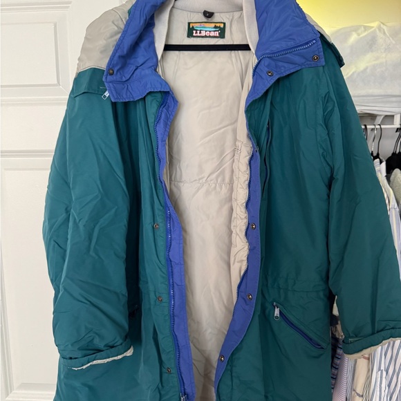 L.L.Bean Teal and Blue Jacket - Picture 1 of 2